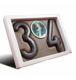 Chocolaterie Vink Chocolade Cijfer Dubbel met foto