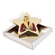Kleine chocolade ster met foto