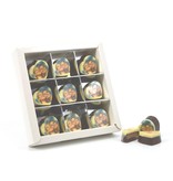 Chocolaterie Vink Bonbons Hartje Melk met Foto/Logo 9 stuks