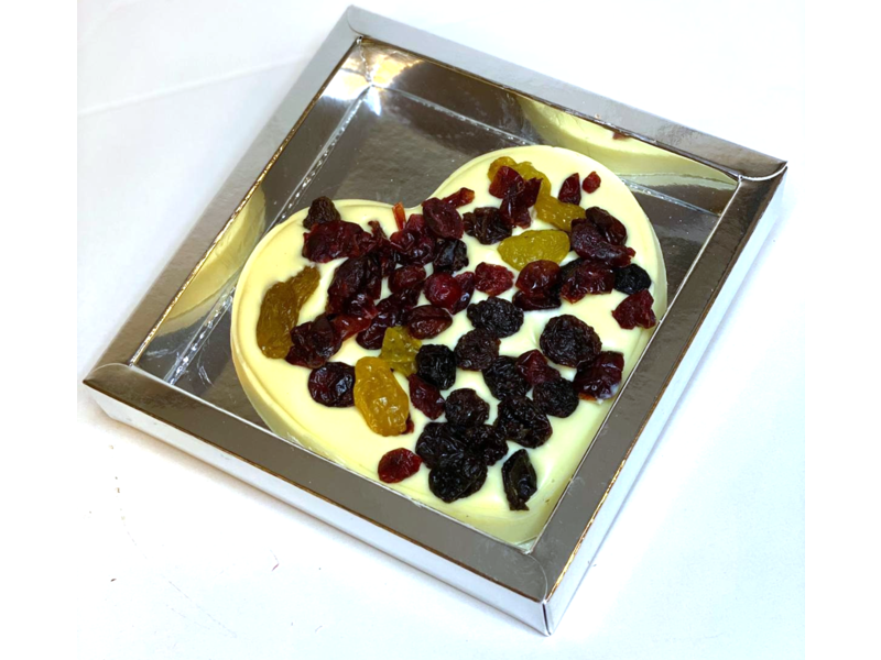 Chocolaterie Vink Hart klein met Cranberrie mix