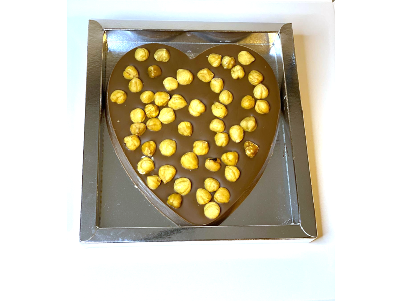 Chocolaterie Vink Hart groot met Hazelnoten