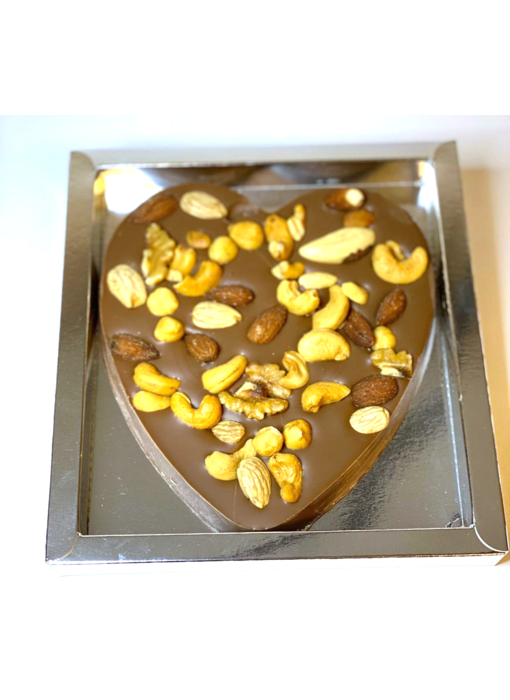 Chocolaterie Vink Hart groot met Notenmix