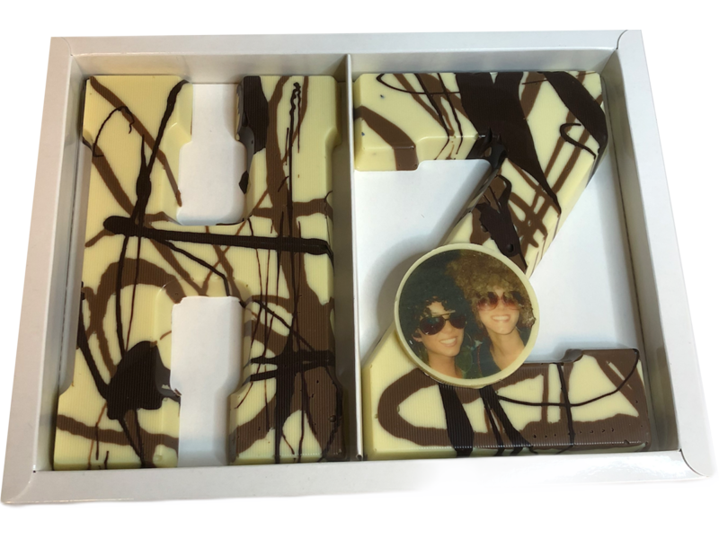 Chocolaterie Vink Letter Art Deco dubbel met foto