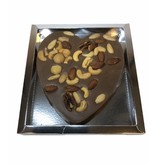 Chocolaterie Vink Hart groot met Macadamia mix