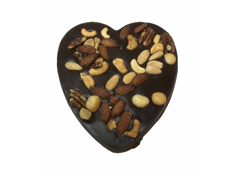 Chocolaterie Vink Hart groot met Macadamia mix