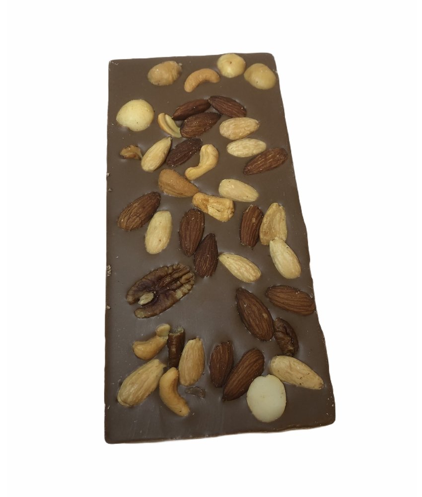 Chocolaterie Vink Reep Groot met Macadamia notenmix