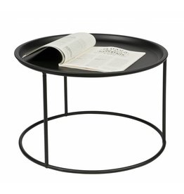 Woood Side table Ivar, L, black