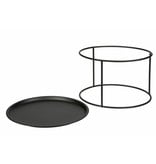 Woood Side table Ivar, L, black