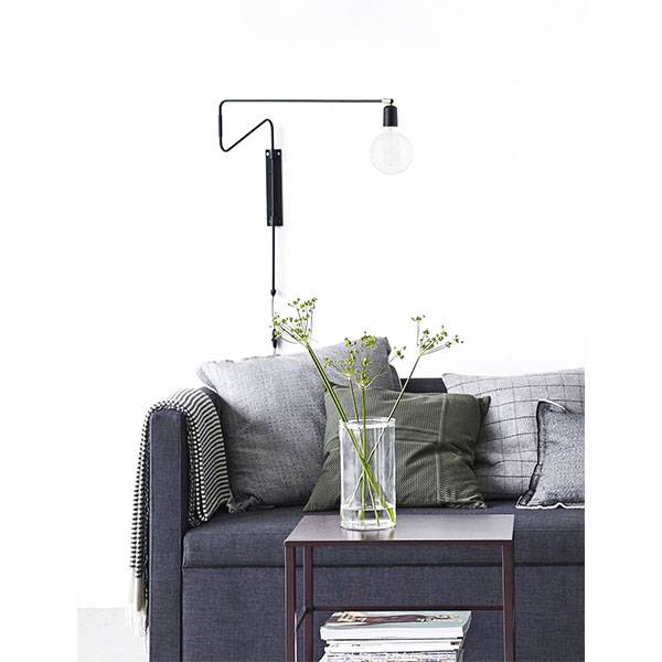 House Doctor wandlamp, Swing Stoer Metaal