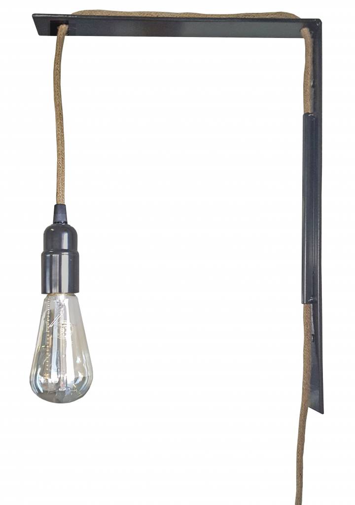 Snoep Permanent moordenaar Stoer Metaal wall lamp Rope - Stoer Metaal