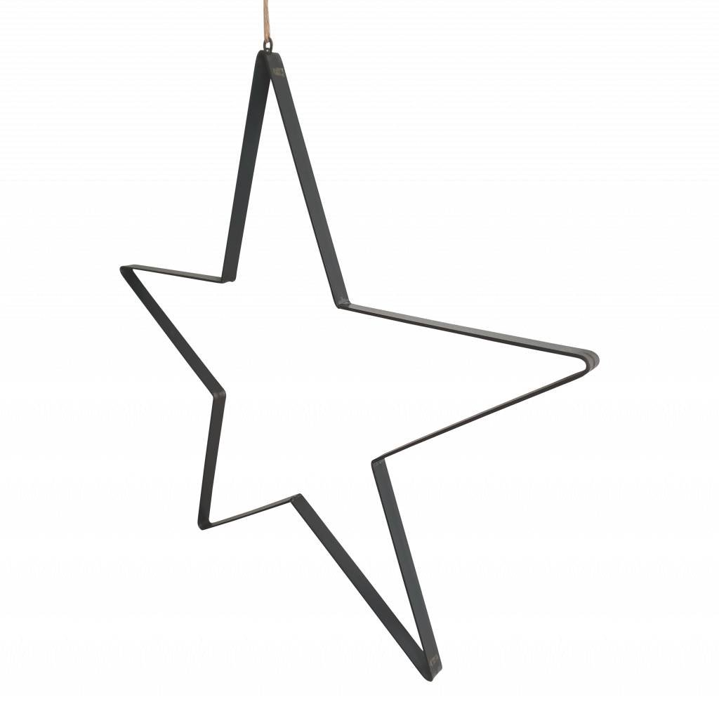 Stoer Metaal iron star, metal star for decoration