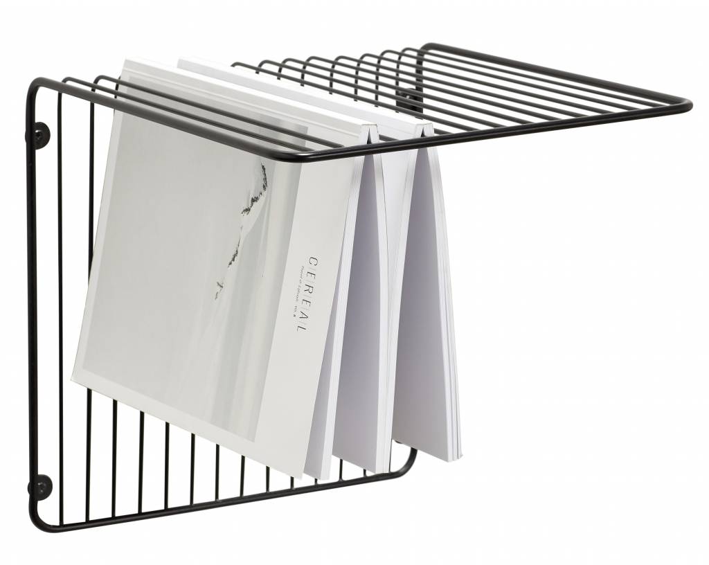 Hübsch wall shelf, black