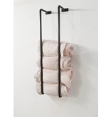 Stoer Metaal metal towel bars for on the wall, black