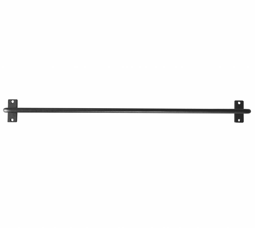 Stoer Metaal metal kitchen bar, towel bar, black