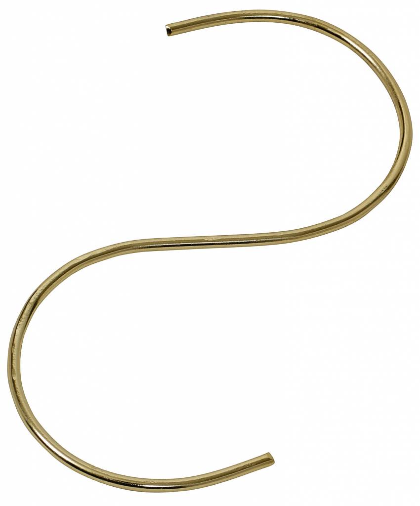 Nordal hook, S-shape, gold