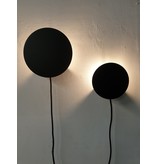 Stoer Metaal wall lamp Dot, black