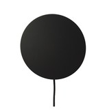 Stoer Metaal wandlamp Dot, zwart