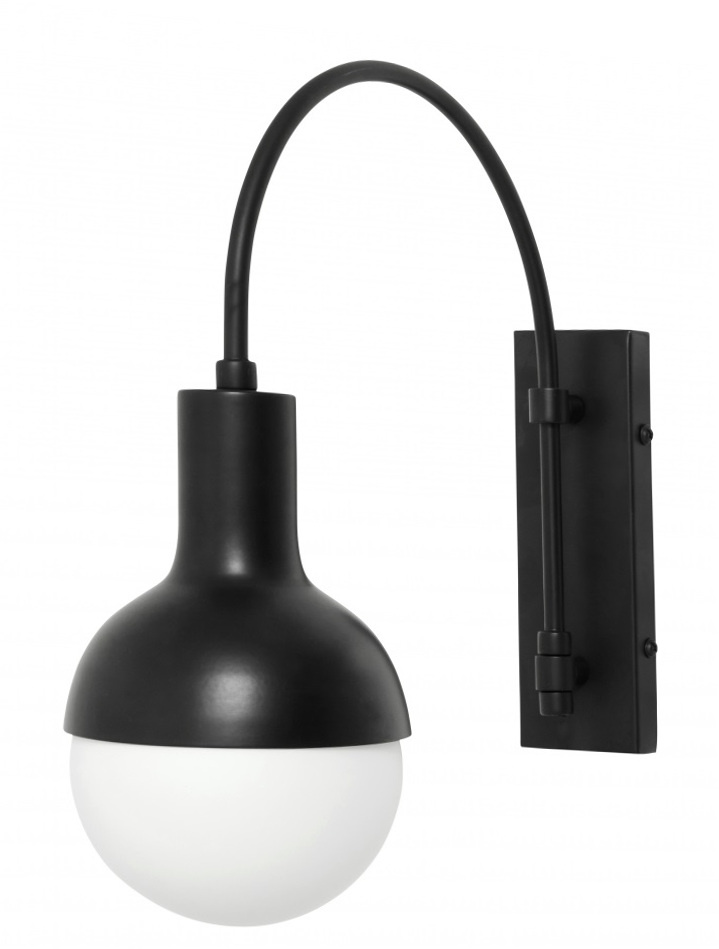 Nordal wandlamp Moon, zwart