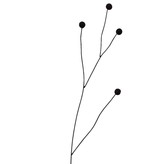 vtwonen zwart metalen bloemen, Twig