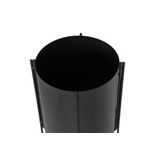 Woood plant pot Arda, black