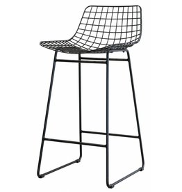 HKliving barstool wire, wire steel, black