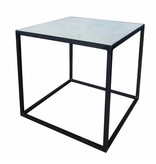 Stoer Metaal side table with marble top