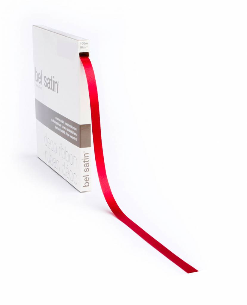 Bel Satin ribbon - Red