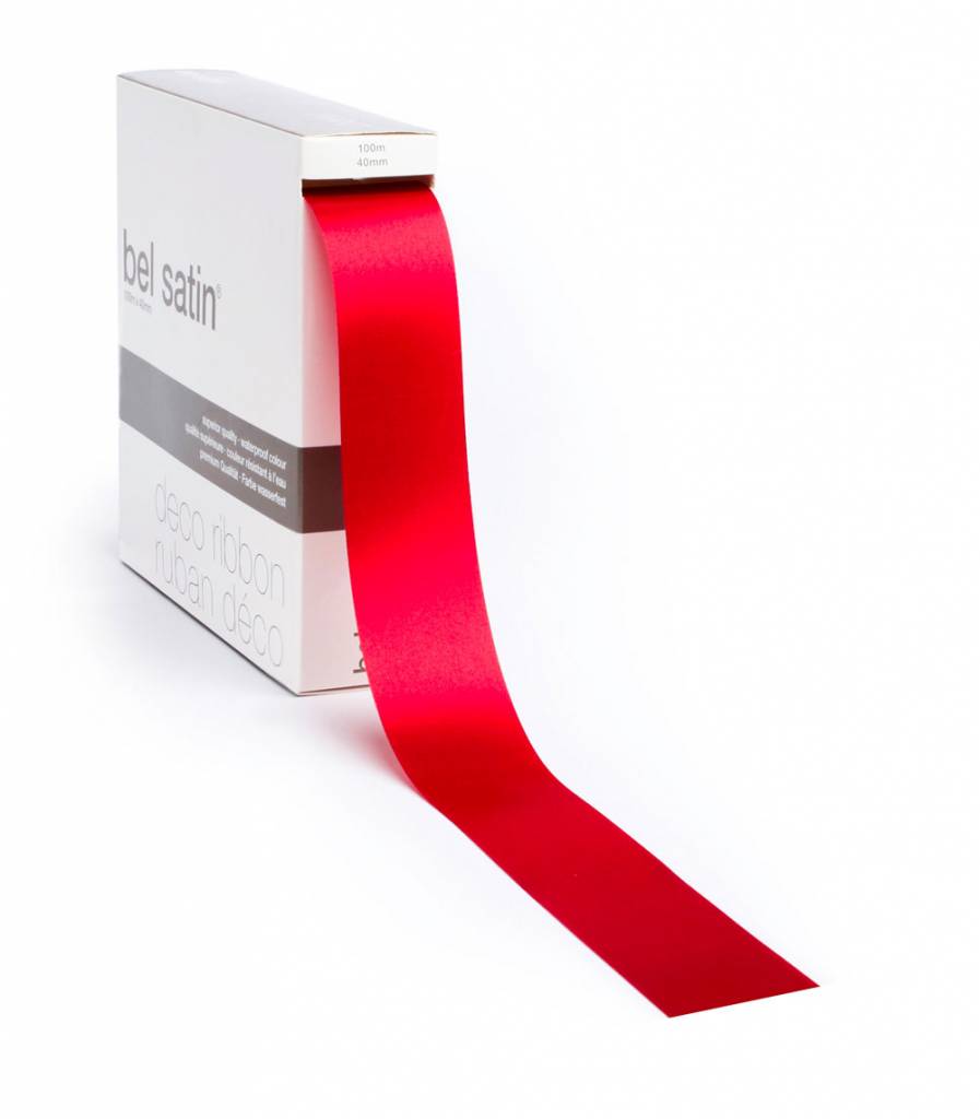 Bel Satin ribbon - Red