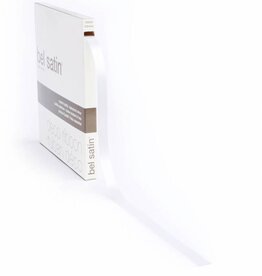 Bel Satin ribbon 10mm - White