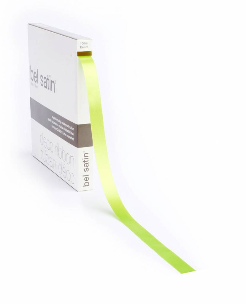 Bel Satin ribbon - Spring green