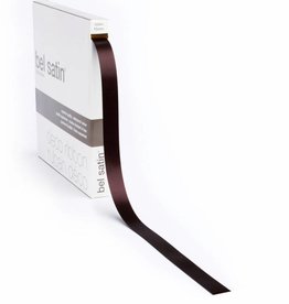 Bel Satin ribbon - Dark Brown