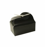Mini Ballotin for 2 chocolates - black - 65 * 40 * 30 mm - 100 pieces