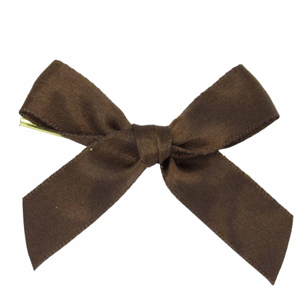 Ready to go ribbon with clip - brown