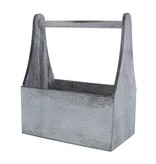 Wooden container grey - 210*125*255mm - 4 pieces