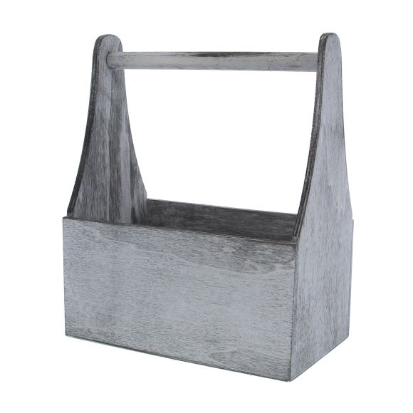 Wooden container grey - 210*125*255mm - 4 pieces