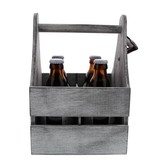 Wooden container for 4 bottles grey - 215*195*270mm -  4 pieces