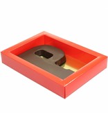 GK7 Boîte de fenêtre avec couvercle transparant (rouge) - 175*120*33mm - 100 pièces