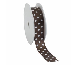 chocolate brown satin ribbon