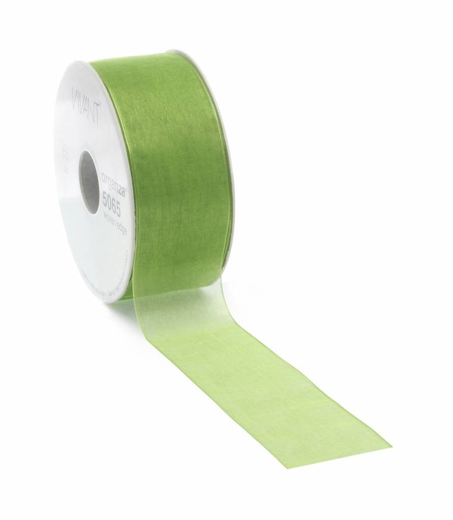 Organza lint zonder draad - Spring Green