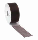 Organza lint zonder draad - Dark Brown