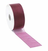 Organza ribbon wired - Fuchsia