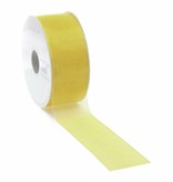Organza ribbon with wire - Yellow