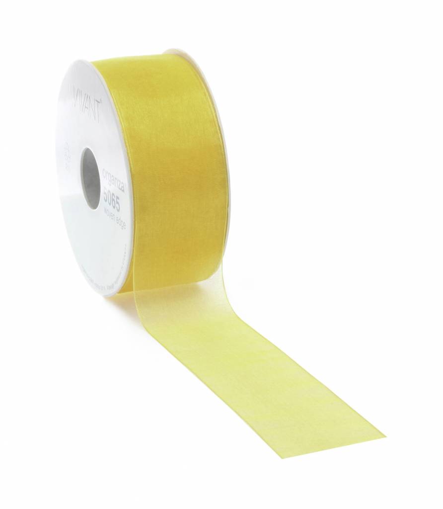 Organza mit Draht - Yellow