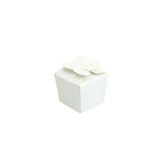 Mini Ballotin for 1 chocolate - 30*30*30 mm - 100 mm - glossy  white -100 pieces