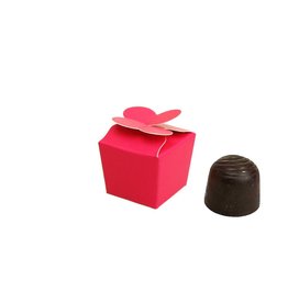 Mini Ballotin for 1 chocolate - fuchsia