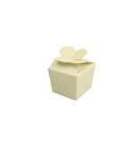 Mini Ballotin für 1 Praline - 30*30*30 mm - Creme - 100 Stück