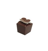 Mini Ballotin pour 1 praline - 30*30*30 mm - brun foncé - 100 pièces