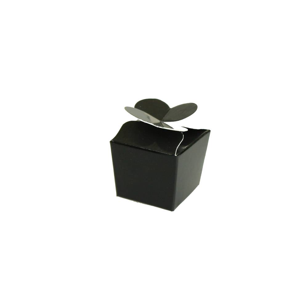 Mini Ballotin for 1 chocolate - glossy black - Pralibon