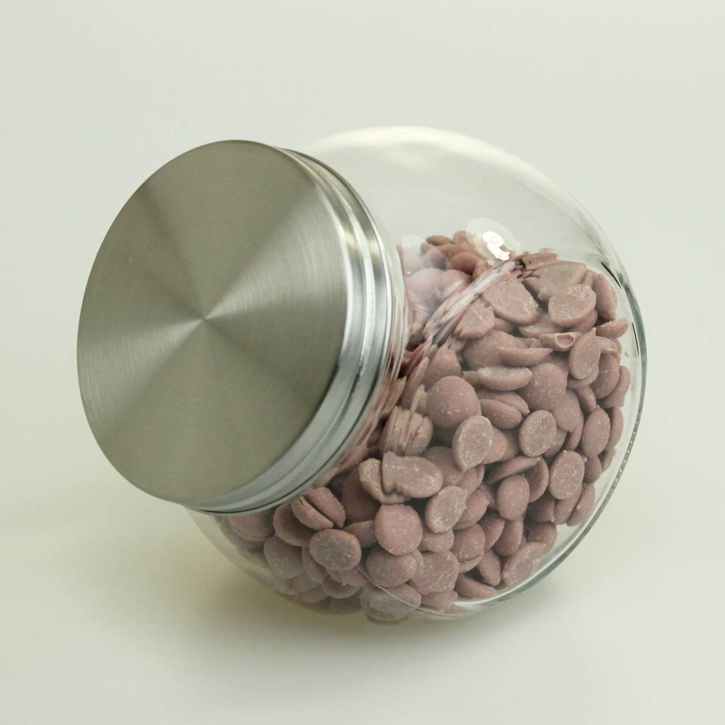 Glass jar with metal screw cap - available in 4 sizes