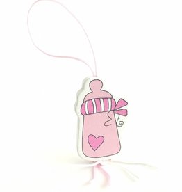 Lucky charm baby bottle - pink
